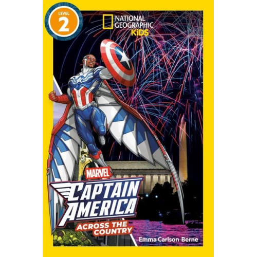 Emma Berne - Marvel's Captain America Across the Country (National Geographic Kids Readers, Level 2)