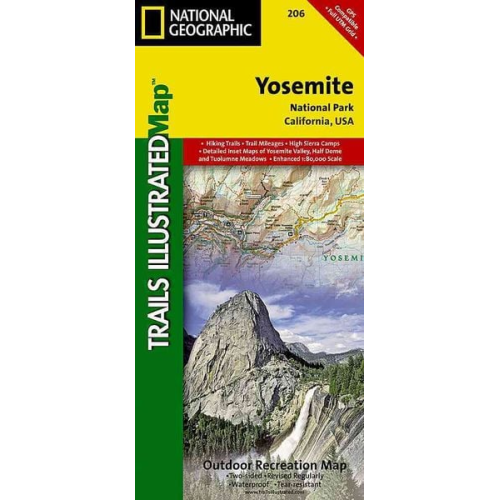 National Geographic Maps-Trails Illustrated - Yosemite National Park Map