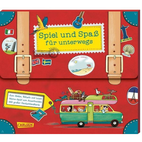Spiel und Spaß für unterwegs (Buch-Set in Kofferform)