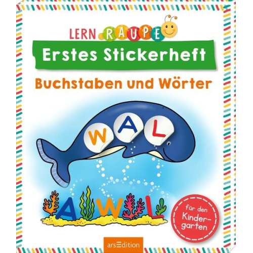 Lernraupe – Erstes Stickerheft – Buchstaben und Wörter