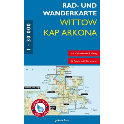 Rad- und Wanderkarte Wittow, Kap Arkona