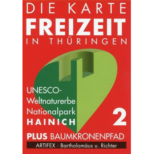 Die Karte - Freizeit in Thüringen 02. Nationalpark Hainich 1 : 30 000