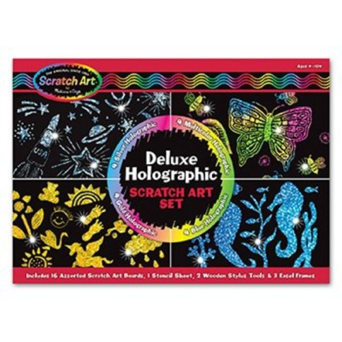 Deluxe Holographic Scratch Art Set