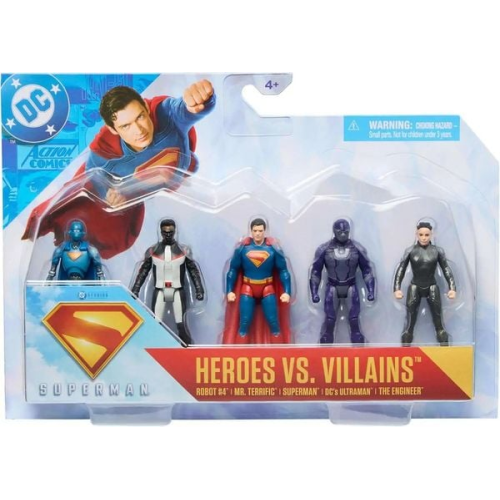 Superman - Geschenkset mit 5 Action-Figuren zum Sammeln, 8 cm, Spielzeug für Kinder ab 4 Jahren 