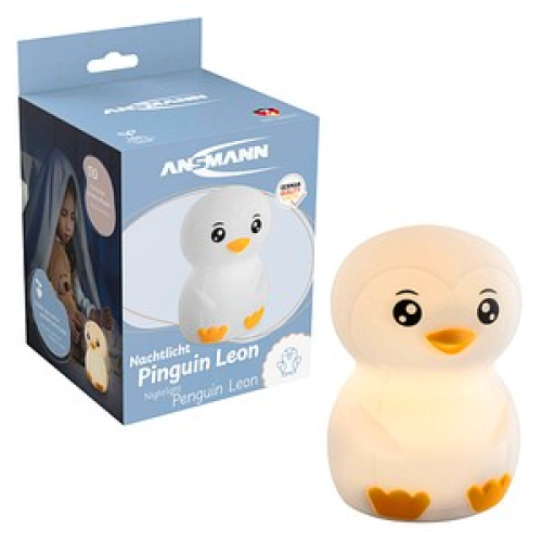 ANSMANN Pinguin Leon LED Nachtlicht weiß 9,23 cm, 0,2 W