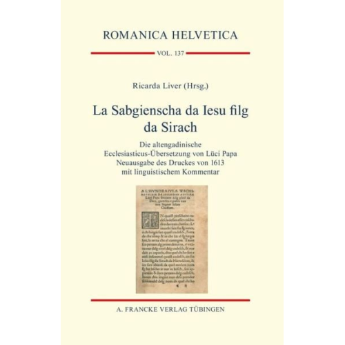 Ricarda Liver - La Sabgienscha da Iesu filg da Sirach