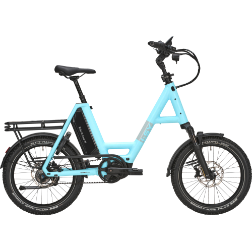 i:SY E5 ZR F CX Adventure (800 Wh), 5 Gang Nabenschaltung, Unisexfahrrad, Kompakt, Modell 2025, 20 Zoll 47 cm Dusty Blue