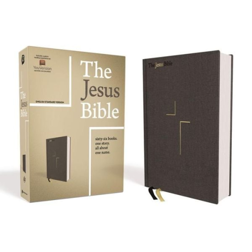 Zondervan - The Jesus Bible, ESV Edition, Cloth Over Board, Grey
