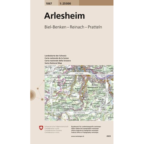 Swisstopo 1 : 25 000 Arlesheim