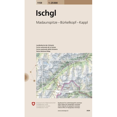 Swisstopo 1 : 25 000 Ischgl