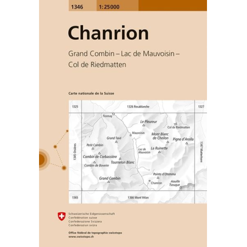 Swisstopo 1 : 25 000 Chanrion