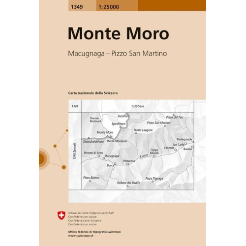 Swisstopo 1 : 25 000 Monte Moro