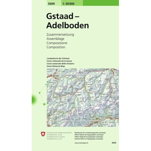 Swisstopo 1 : 50 000 Gstaad - Adelboden