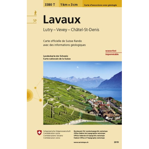 Swisstopo 1 : 33 333 Lavaux