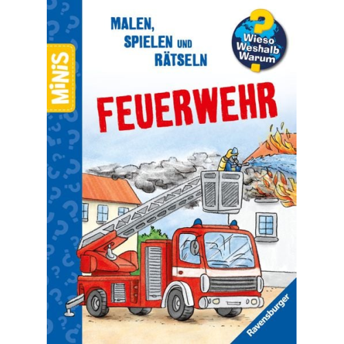 Ravensburger Minis, Wieso? Weshalb? Warum? - Malen, Spielen, Rätseln - Feuerwehr