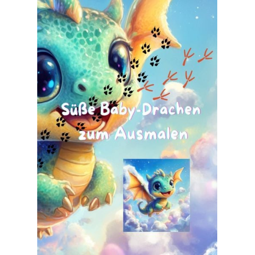 Anna Moessner - Süße Baby-Drachen zum Ausmalen