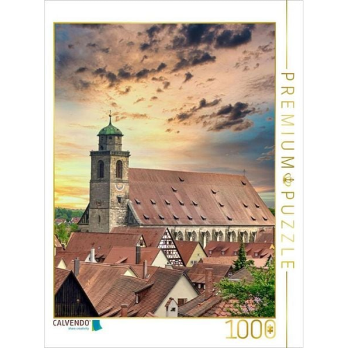 CALVENDO Puzzle Dinkelsbühl, Münster St. Georg | 1000 Teile Lege-Größe 64x48cm Foto-Puzzle für glückliche Stunden